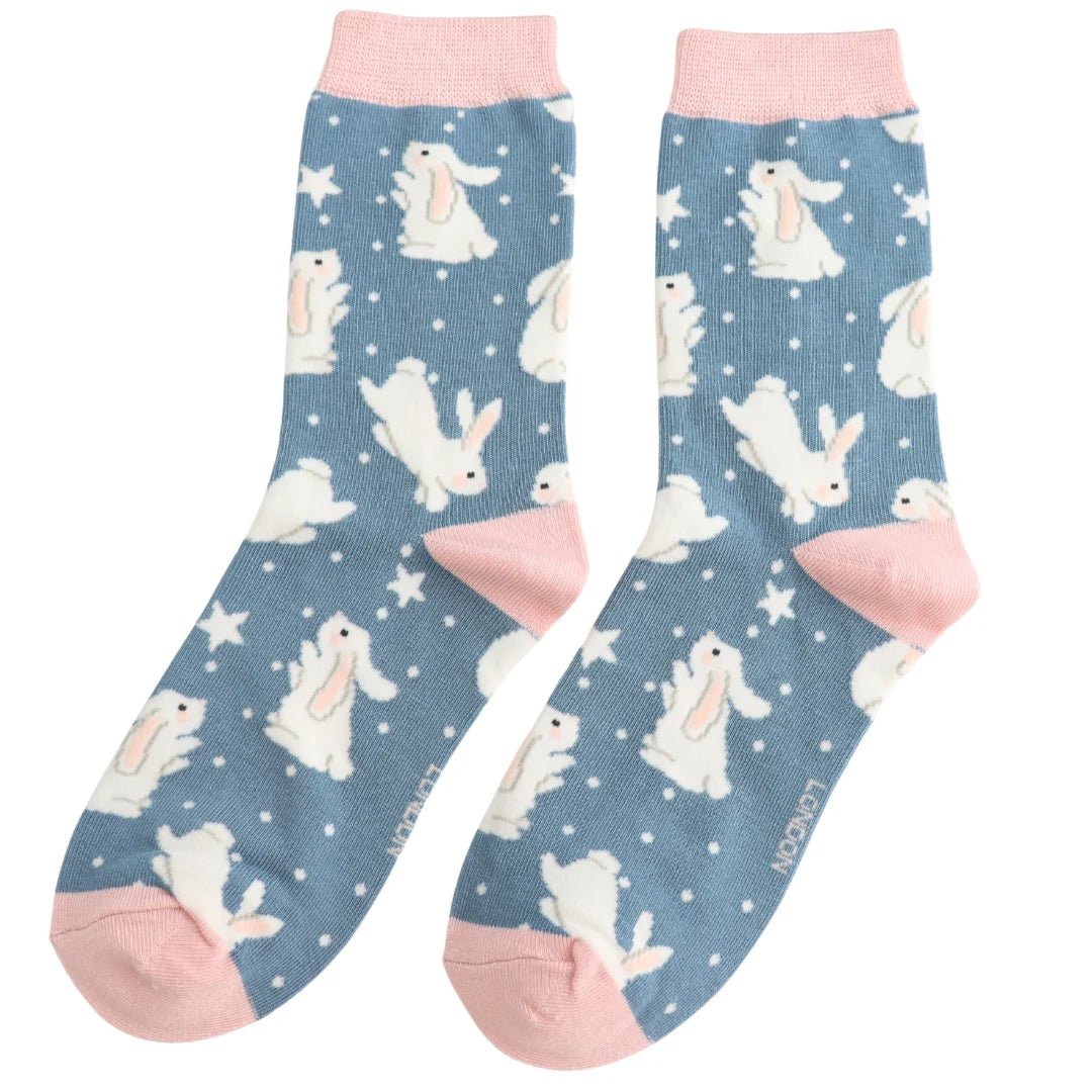 Miss Sparrow Bouncy Bunnies Socks - Simply Rye