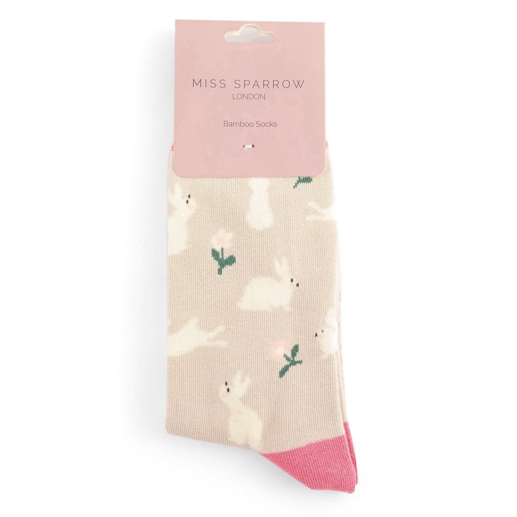 Miss Sparrow Bunnies & Daisies Socks - Simply Rye