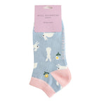 Miss Sparrow Bunnies & Daisies Trainer Socks - Simply Rye