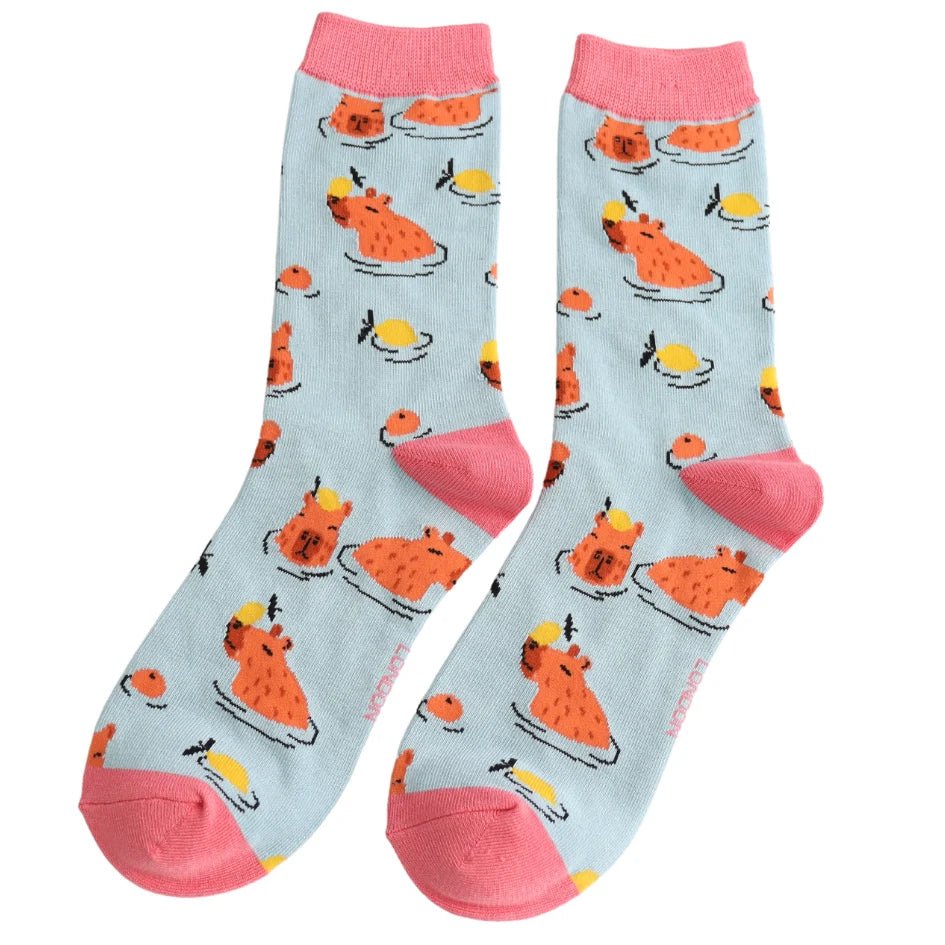Miss Sparrow Capybara Socks - Simply Rye