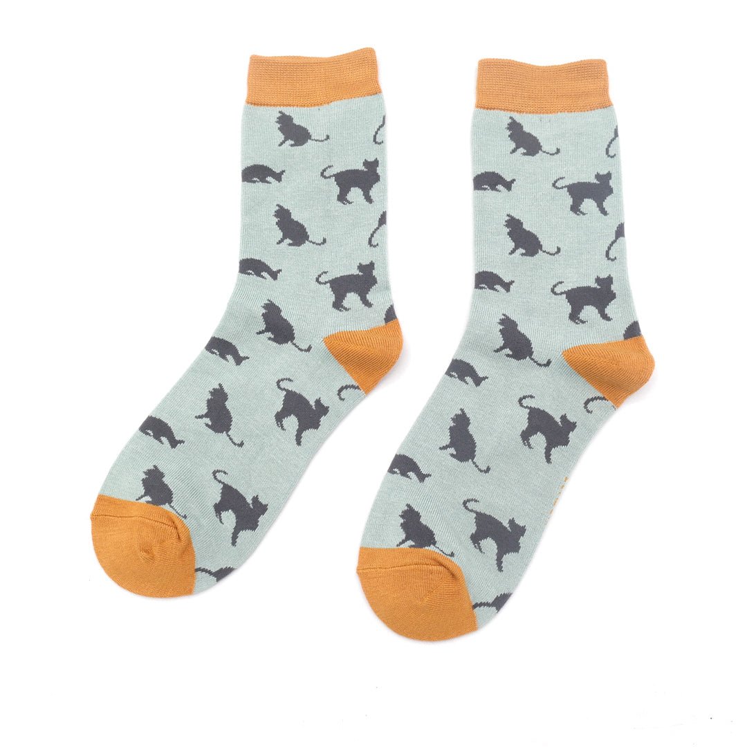 Miss Sparrow Cats Socks - Simply Rye