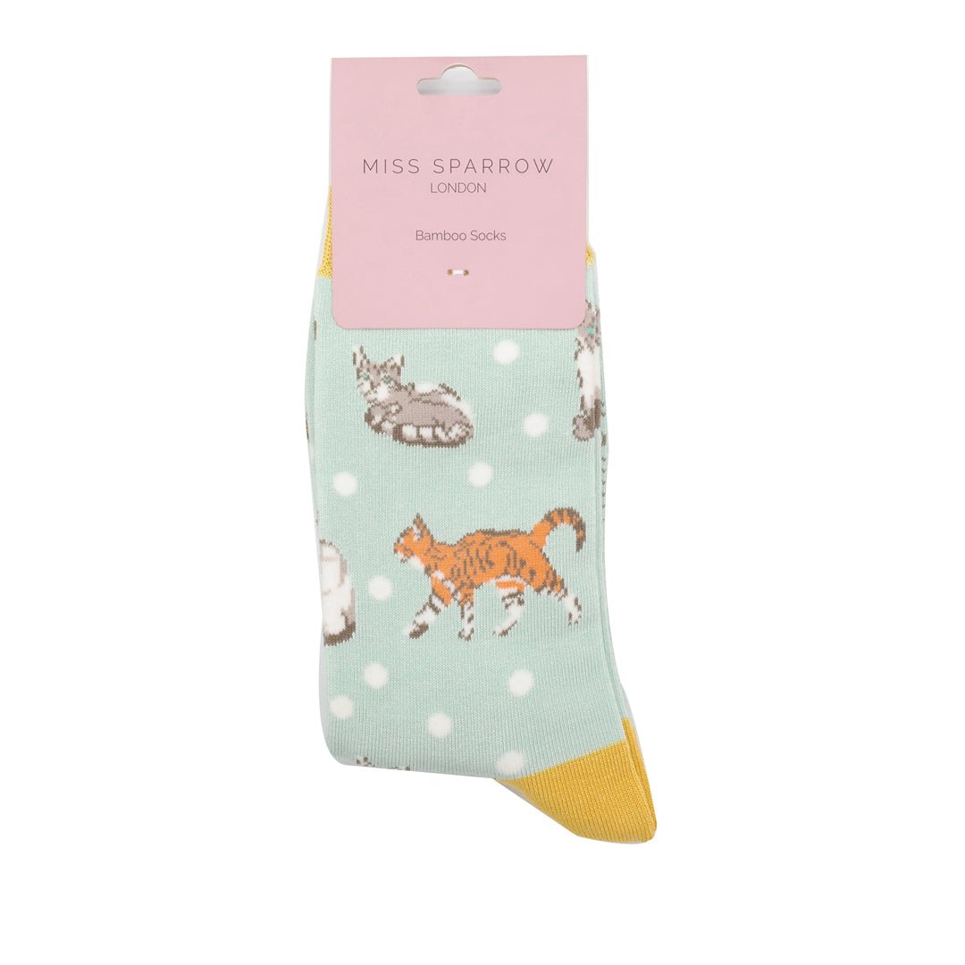 Miss Sparrow Cats & Spots Socks - Simply Rye