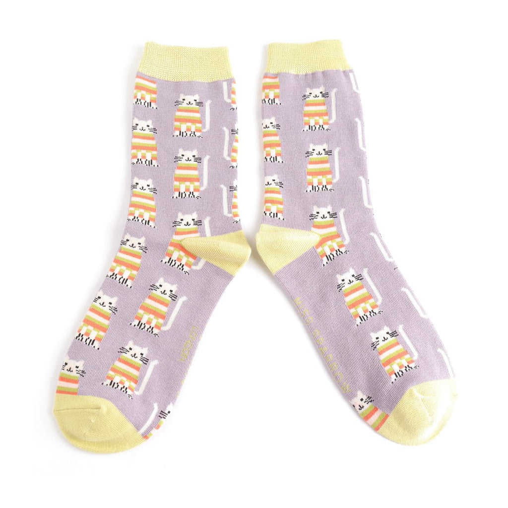 Miss Sparrow Cosy Kitties Socks - Simply Rye