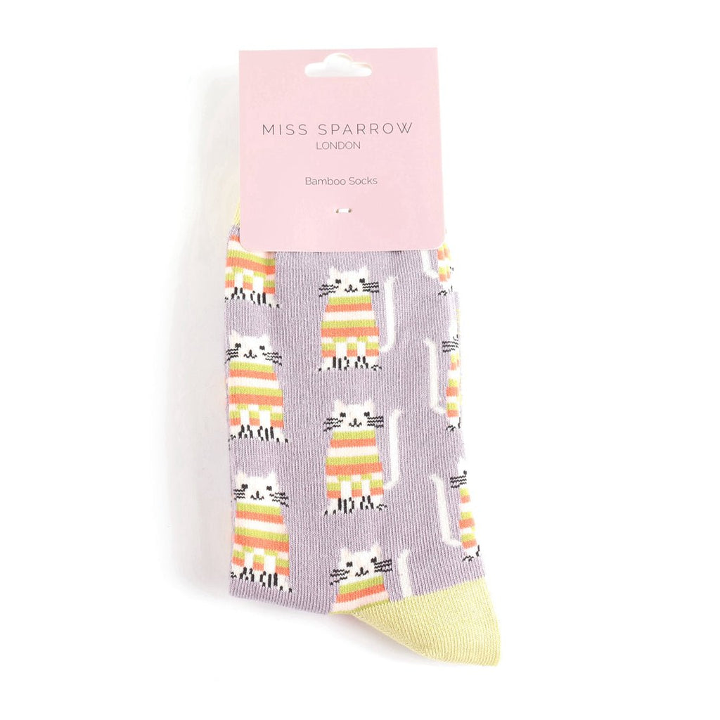 Miss Sparrow Cosy Kitties Socks - Simply Rye