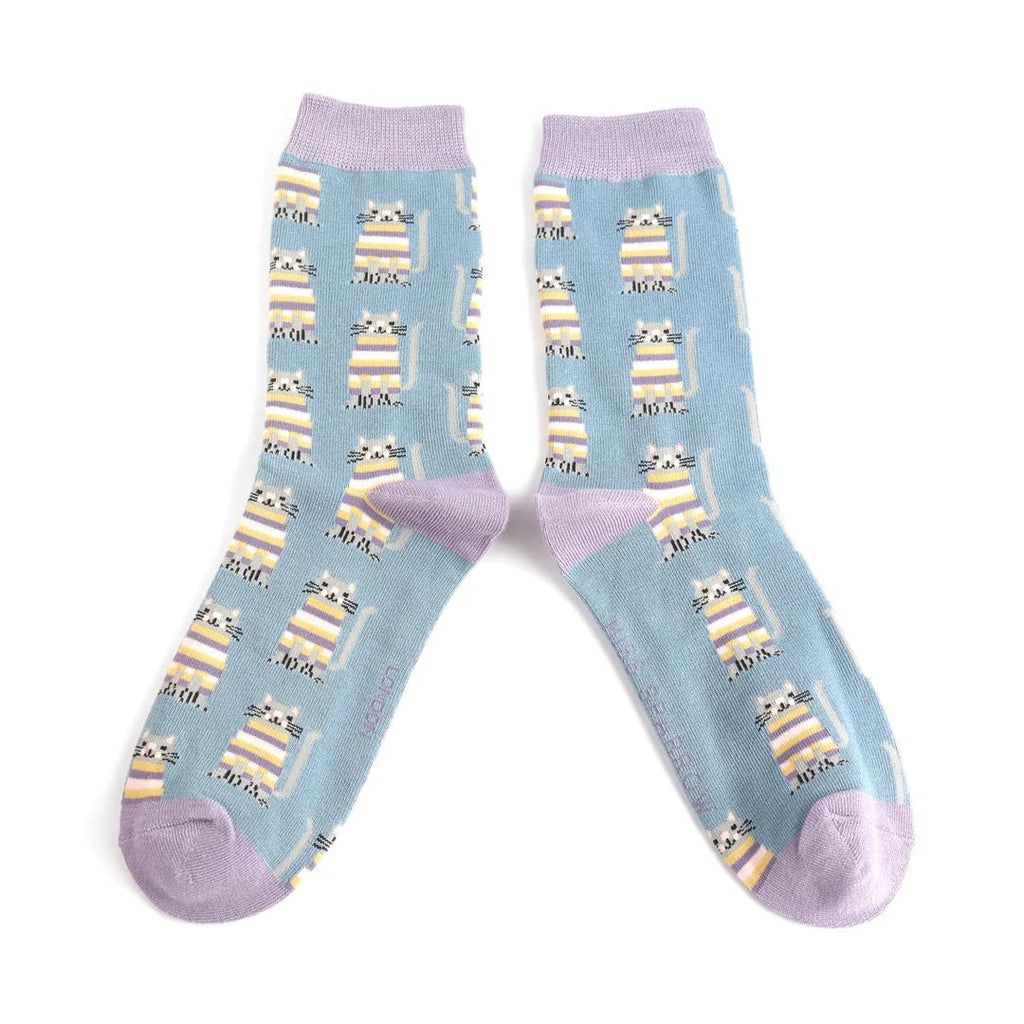 Miss Sparrow Cosy Kitties Socks - Simply Rye
