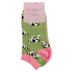 Miss Sparrow Cows Trainer Socks - Simply Rye