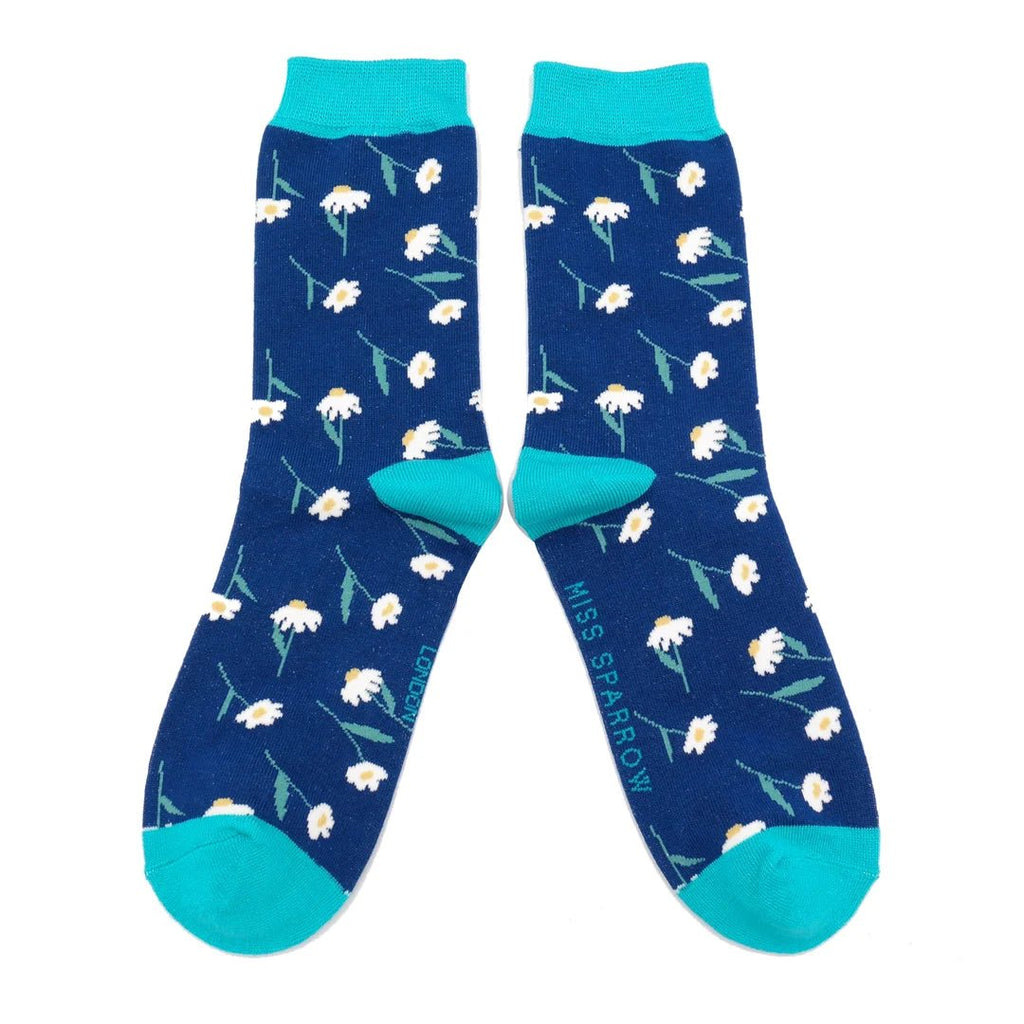 Miss Sparrow Daisies Socks - Simply Rye