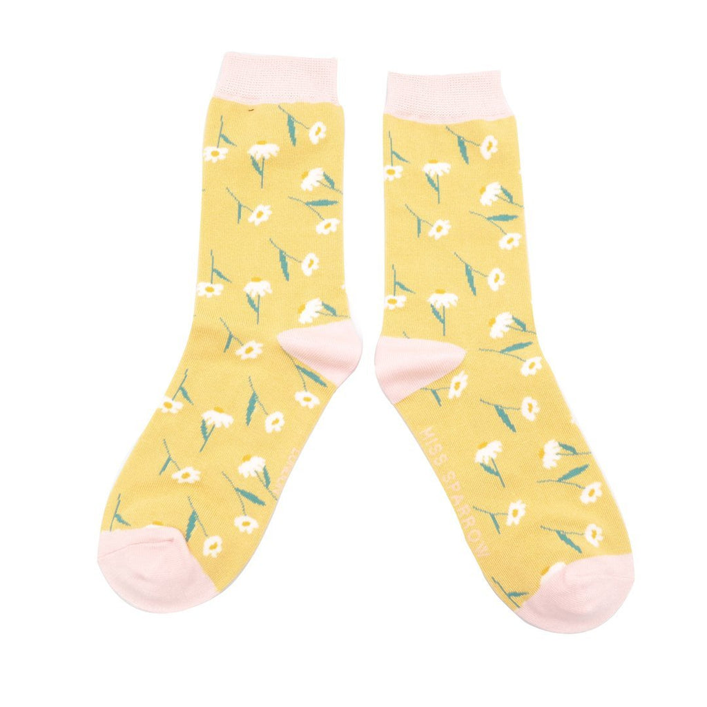 Miss Sparrow Daisies Socks - Simply Rye