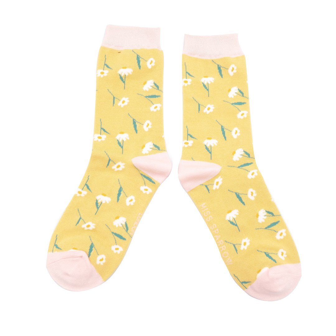 Miss Sparrow Daisies Socks - Simply Rye