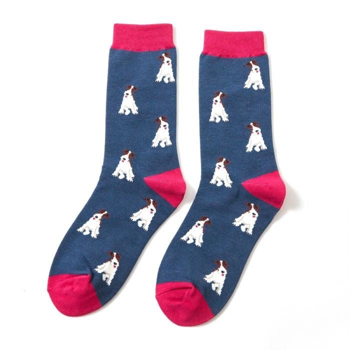 Miss Sparrow Fox Terrier Socks - Simply Rye