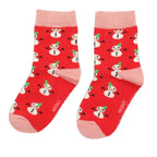 Miss Sparrow Girls Snowmen Socks - Simply Rye
