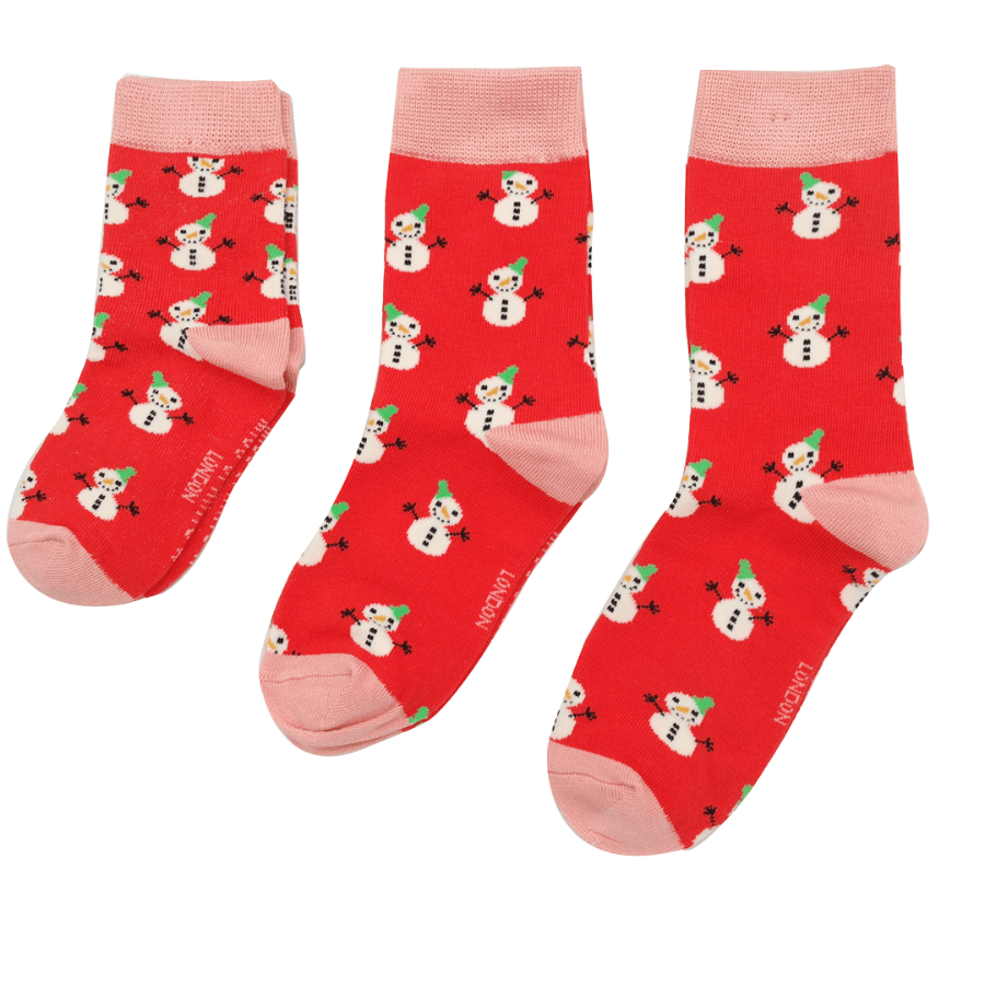 Miss Sparrow Girls Snowmen Socks - Simply Rye