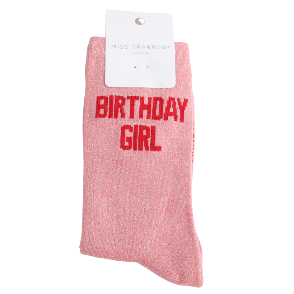 Miss Sparrow Glitter Socks - Birthday Girl - Simply Rye