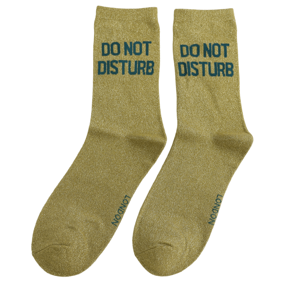 Miss Sparrow Glitter Socks - Do Not Disturb - Simply Rye