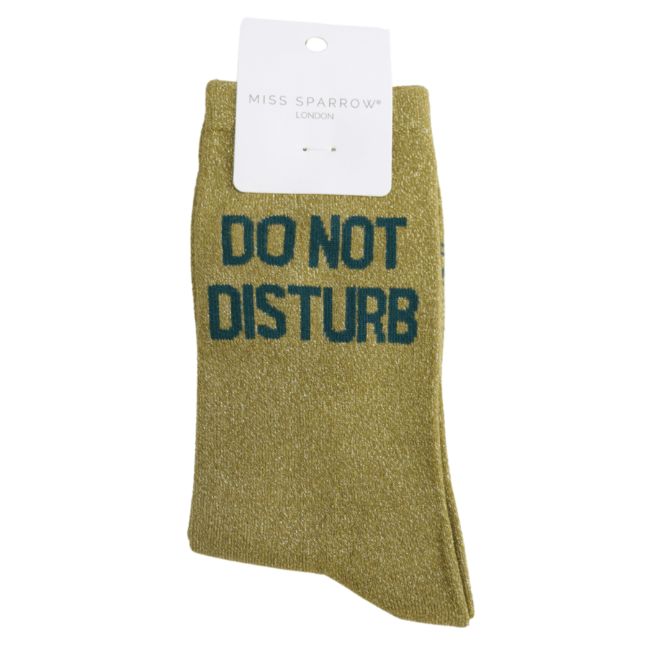 Miss Sparrow Glitter Socks - Do Not Disturb - Simply Rye