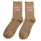 Miss Sparrow Glitter Socks - Don't Panic - Simply Rye
