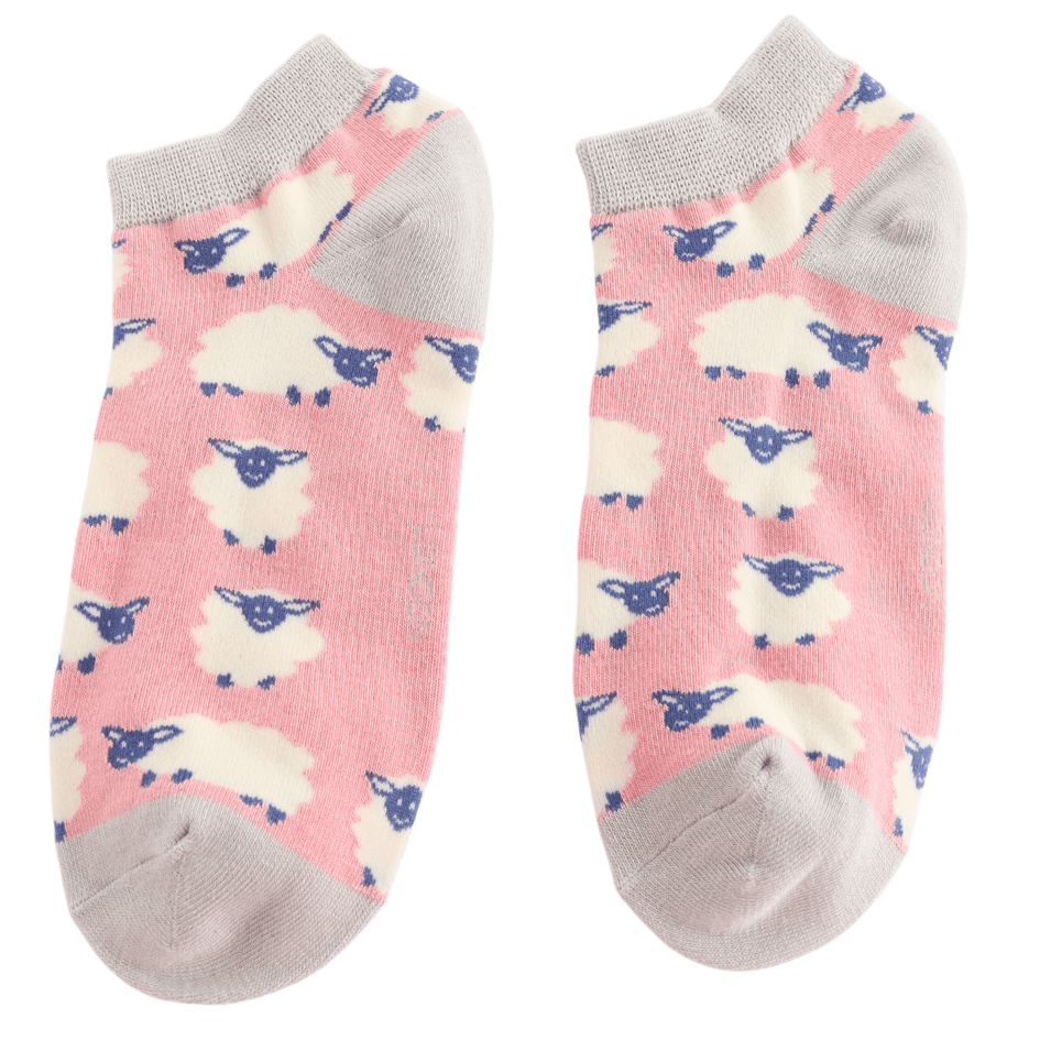 Miss Sparrow Happy Sheep Trainer Socks - Simply Rye