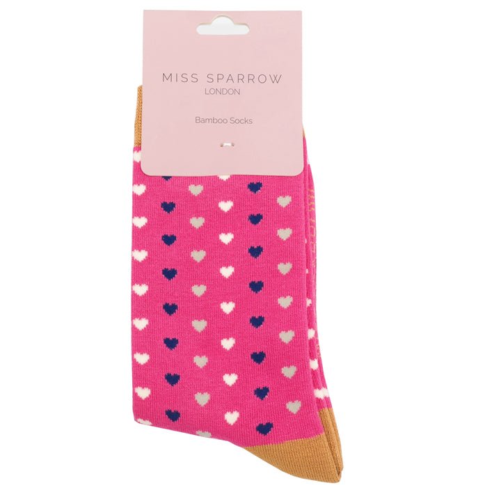Miss Sparrow Hearts Socks - Simply Rye