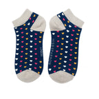 Miss Sparrow Hearts Trainer Socks - Simply Rye
