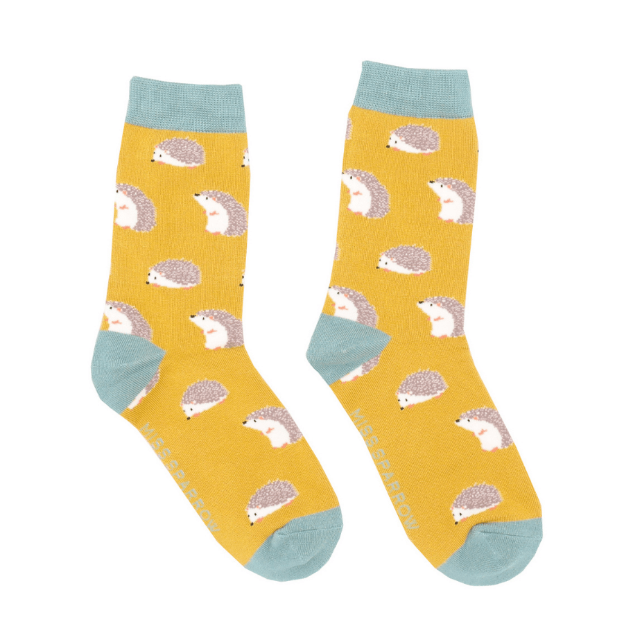 Miss Sparrow Hedgehogs Socks - Simply Rye