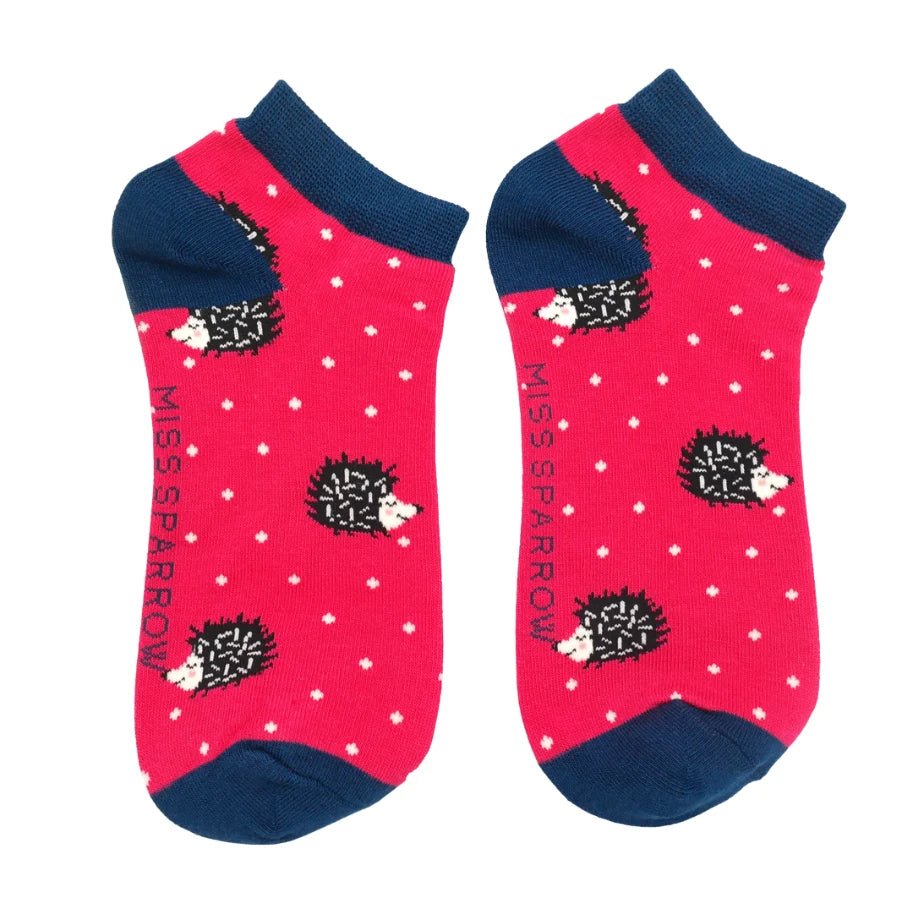 Miss Sparrow Hedgehogs Trainer Socks - Simply Rye