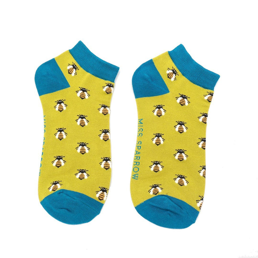 Miss Sparrow Honey Bees Trainer Socks - Simply Rye