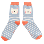 Miss Sparrow Kitty Stripes Socks - Simply Rye