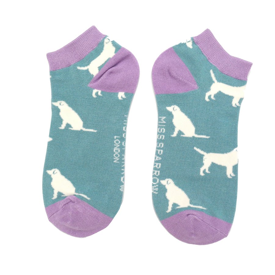 Miss Sparrow Labradors Trainer Socks - Simply Rye