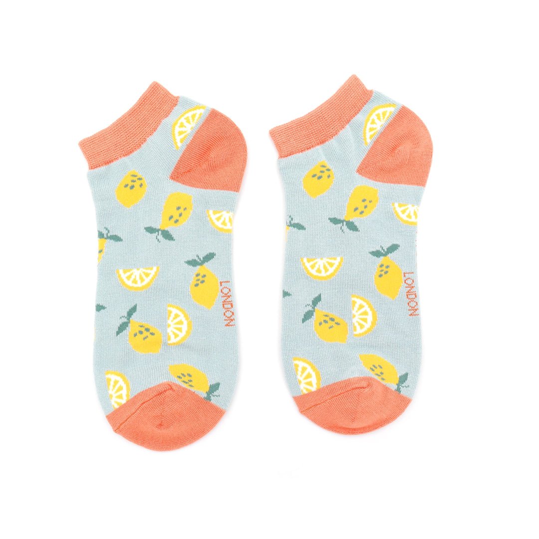 Miss Sparrow Lemons Trainer Socks - Simply Rye