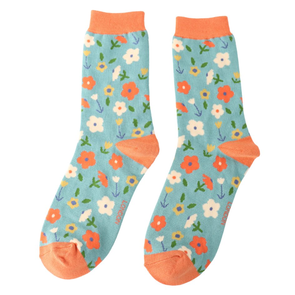 Miss Sparrow Little Flowers Socks - Simply Rye