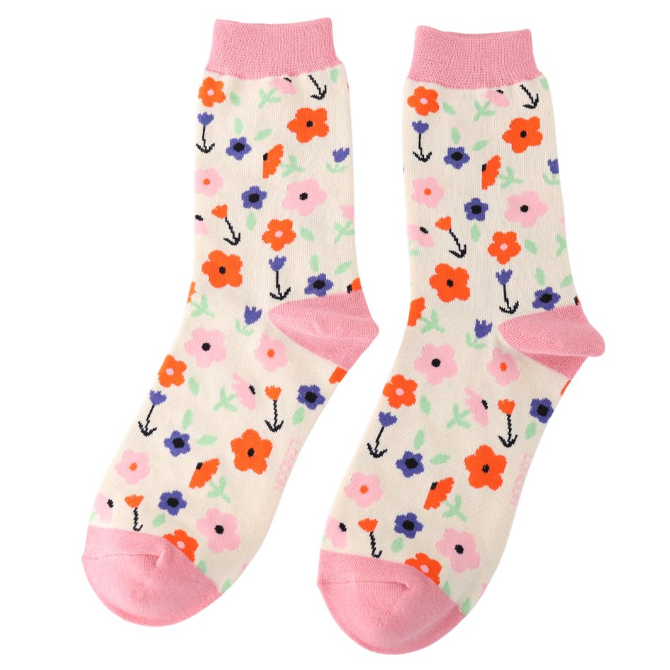 Miss Sparrow Little Flowers Socks - Simply Rye