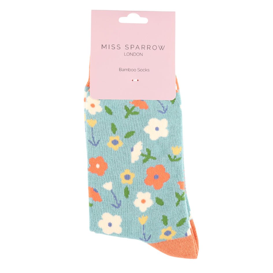 Miss Sparrow Little Flowers Socks - Simply Rye