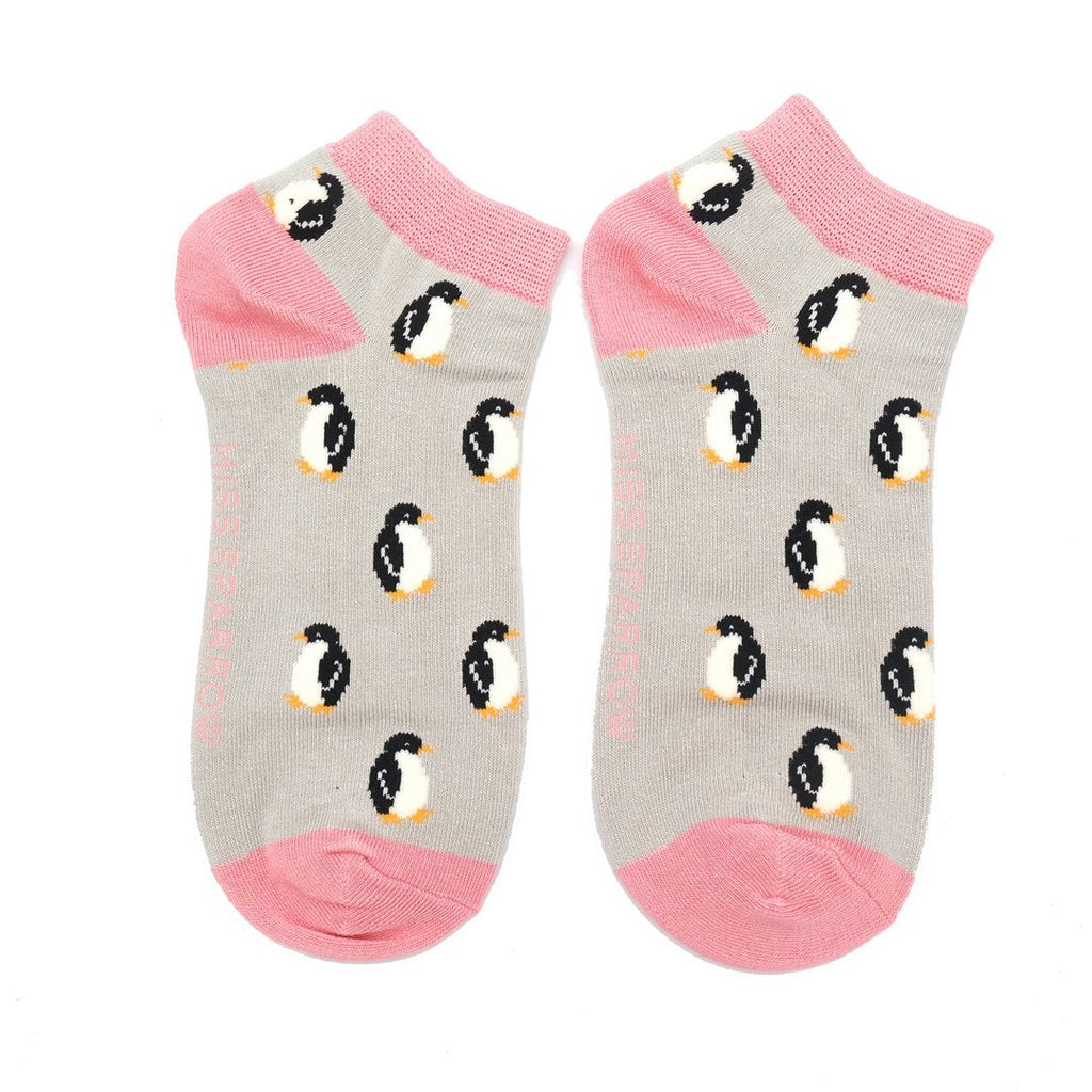 Miss Sparrow Little Penguins Trainer Socks - Simply Rye