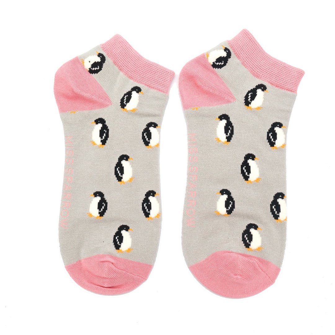 Miss Sparrow Little Penguins Trainer Socks - Simply Rye
