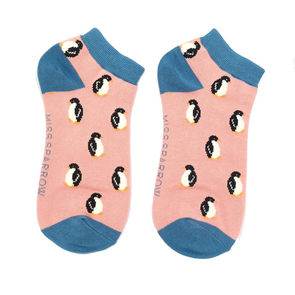 Miss Sparrow Little Penguins Trainer Socks - Simply Rye
