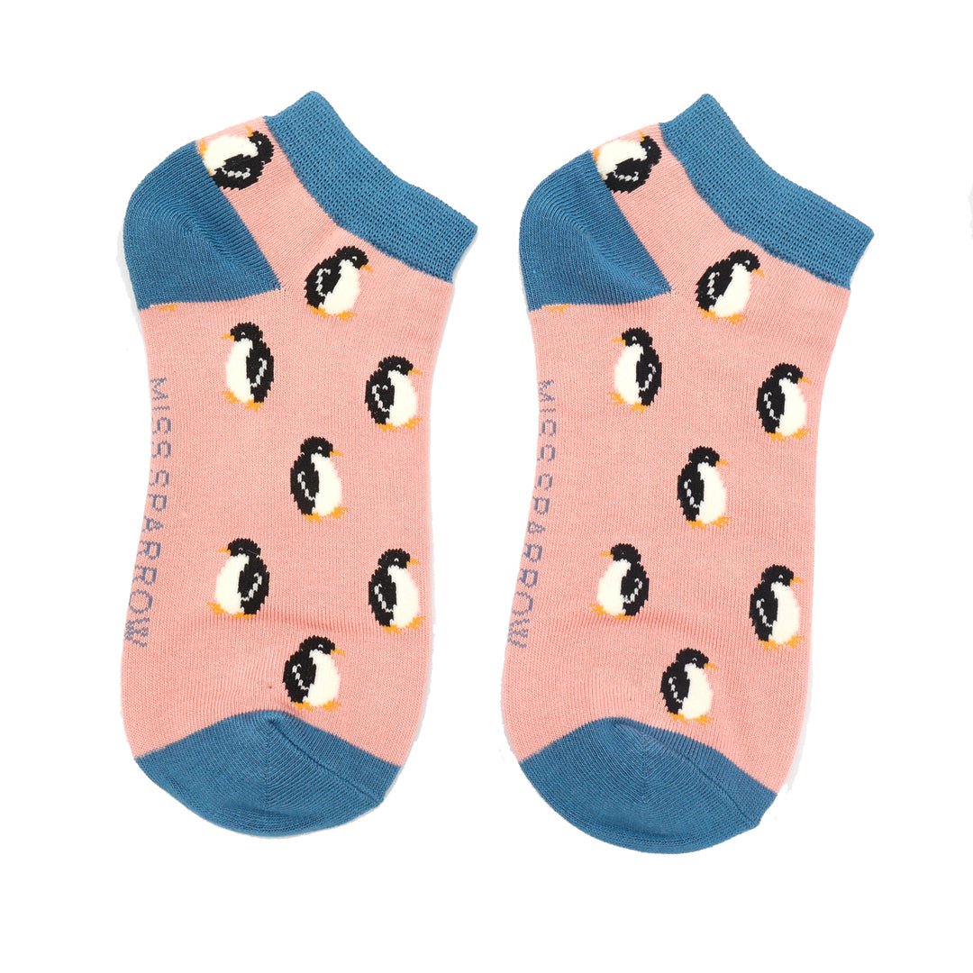 Miss Sparrow Little Penguins Trainer Socks - Simply Rye
