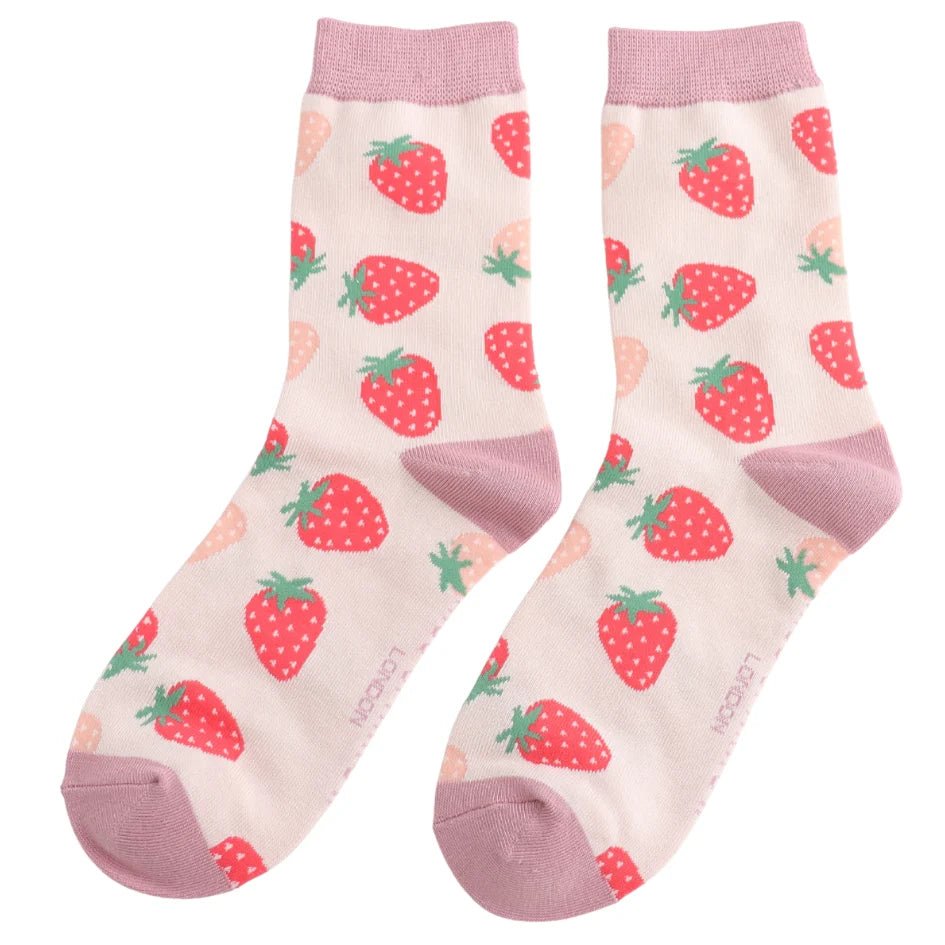 Miss Sparrow Little Strawberries Socks - Simply Rye