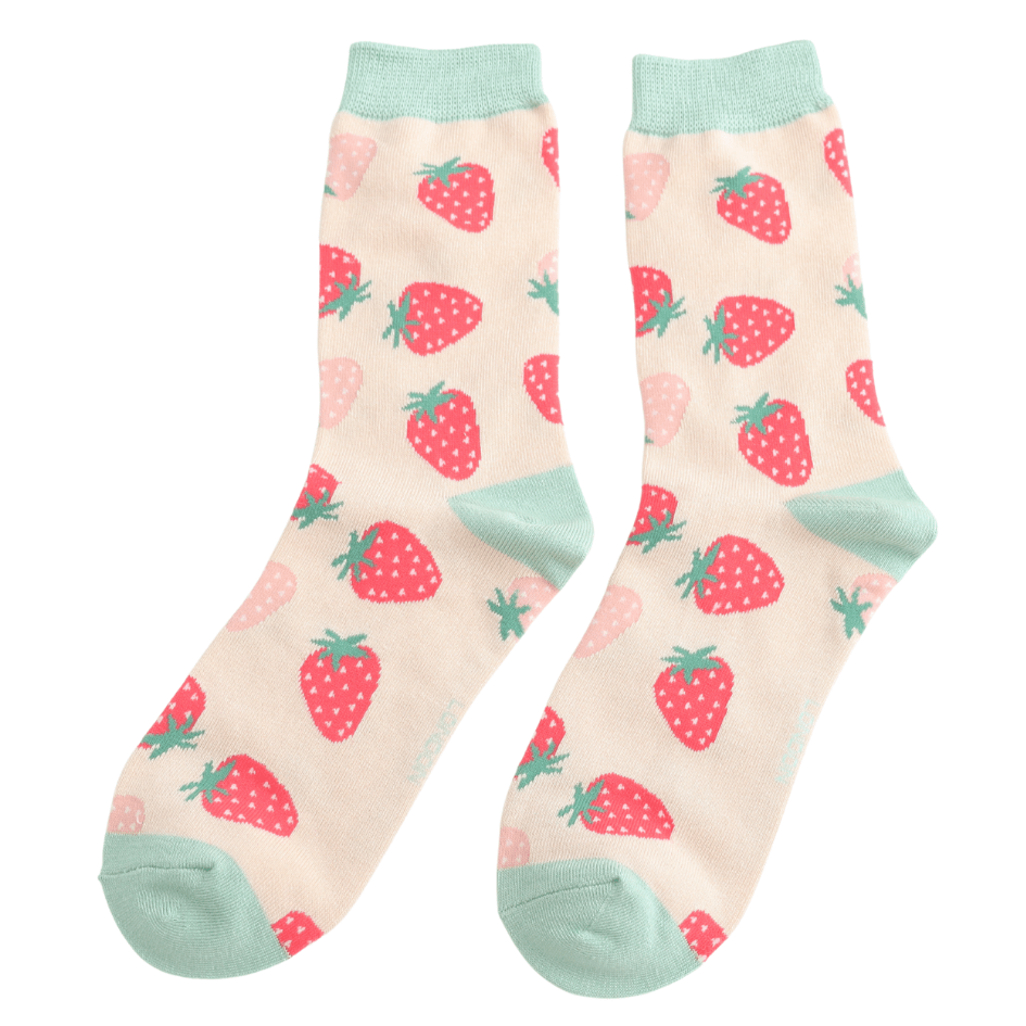 Miss Sparrow Little Strawberries Socks - Simply Rye
