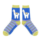 Miss Sparrow Llama Stripes Socks - Simply Rye