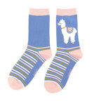Miss Sparrow Llama Stripes Socks - Simply Rye