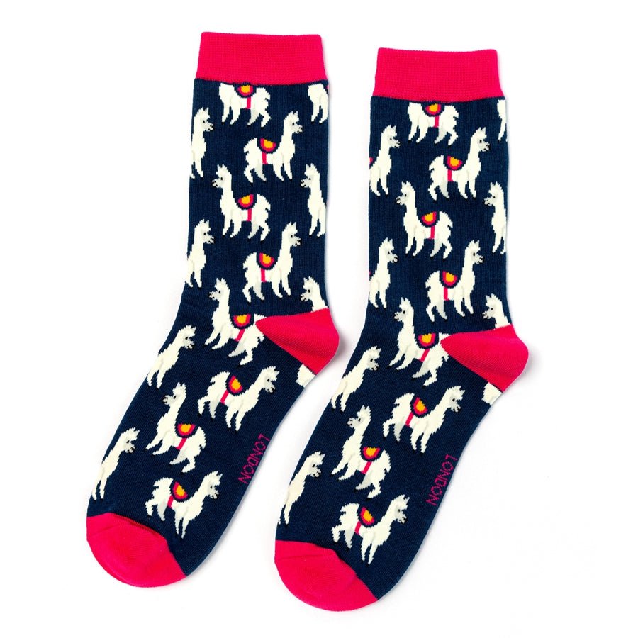 Miss Sparrow Llamas Socks - Simply Rye