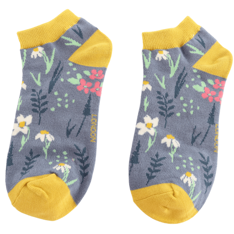 Miss Sparrow Meadow Trainer Socks - Simply Rye