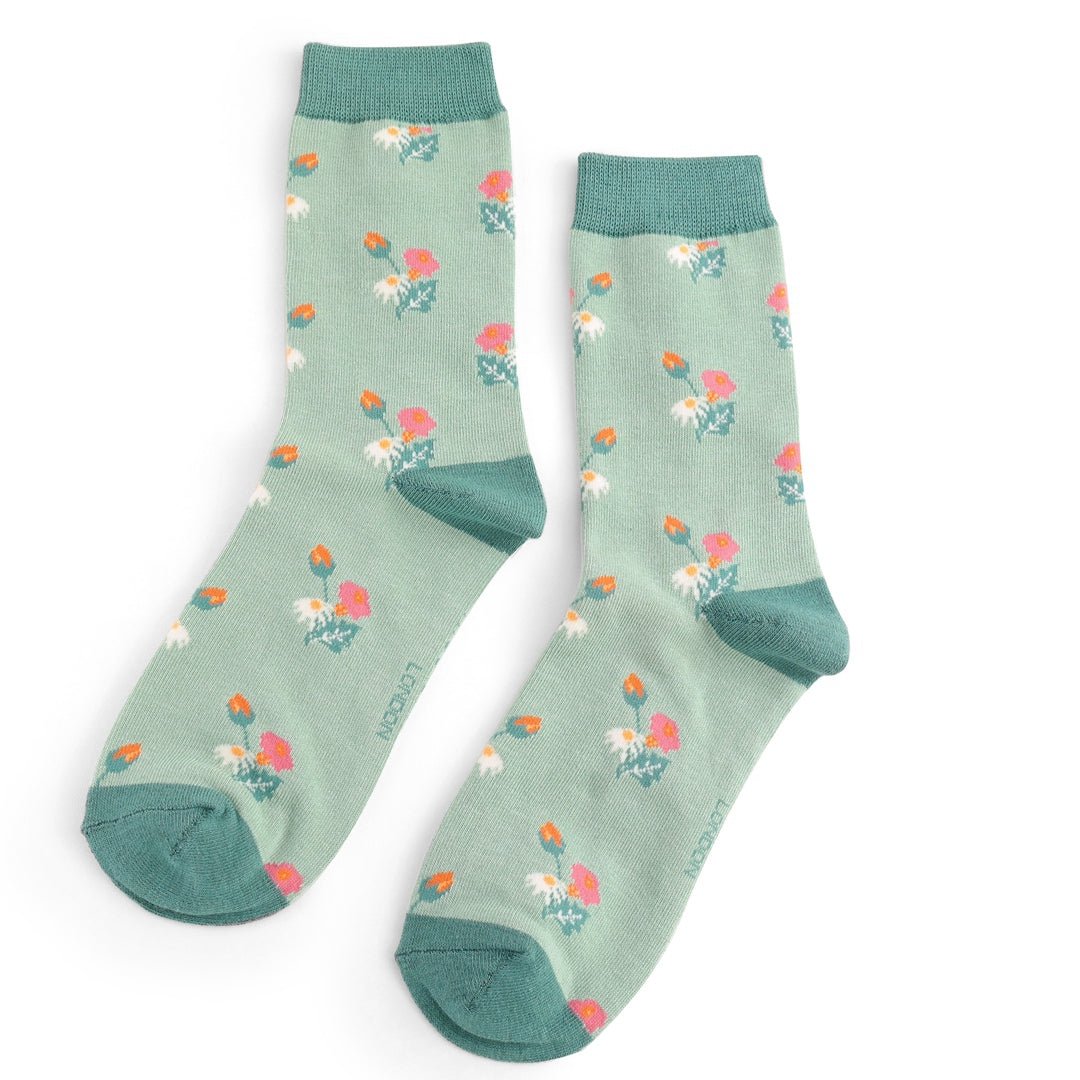 Miss Sparrow Mini Floral Socks - Simply Rye