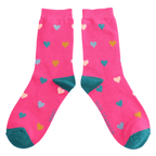 Miss Sparrow Multi Hearts Socks - Simply Rye