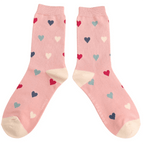 Miss Sparrow Multi Hearts Socks - Simply Rye
