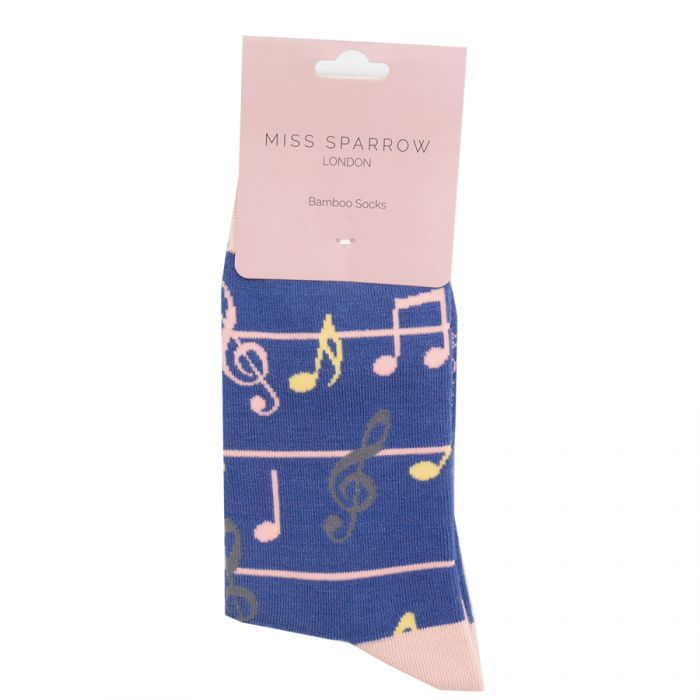 Miss Sparrow Music Notes Socks - Simply Rye