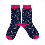 Miss Sparrow Music Notes Socks - Simply Rye