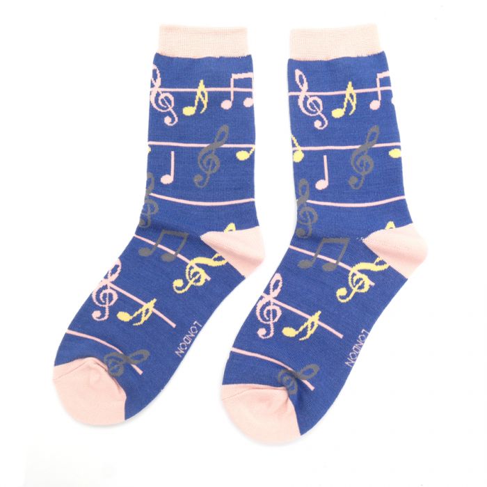 Miss Sparrow Music Notes Socks - Simply Rye