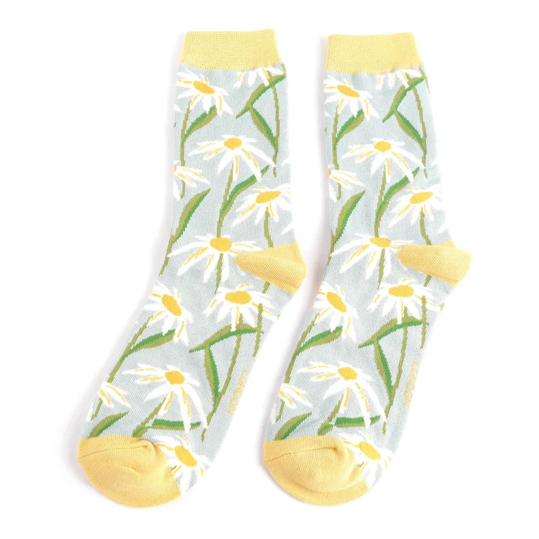 Miss Sparrow Oxeye Daisies Socks - Simply Rye