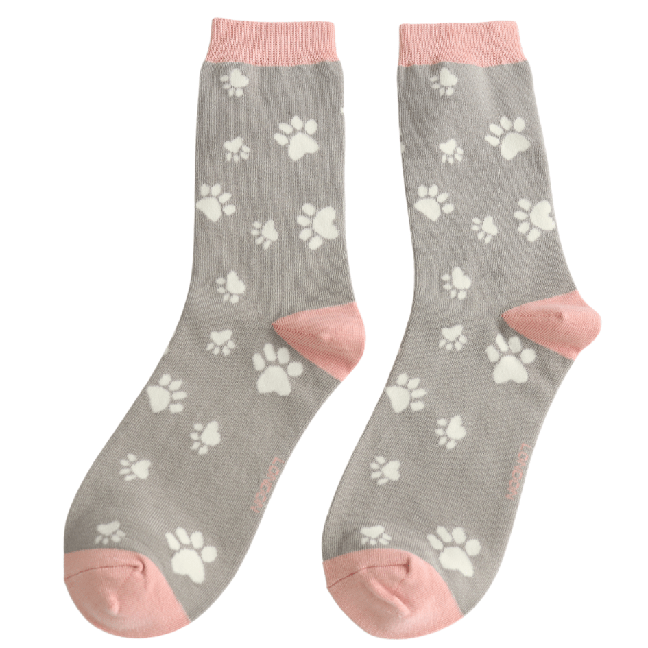 Miss Sparrow Paw Prints Socks - Simply Rye
